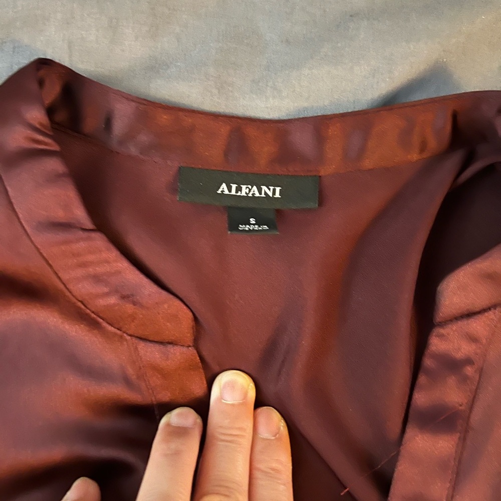Alfani Satin Blouse